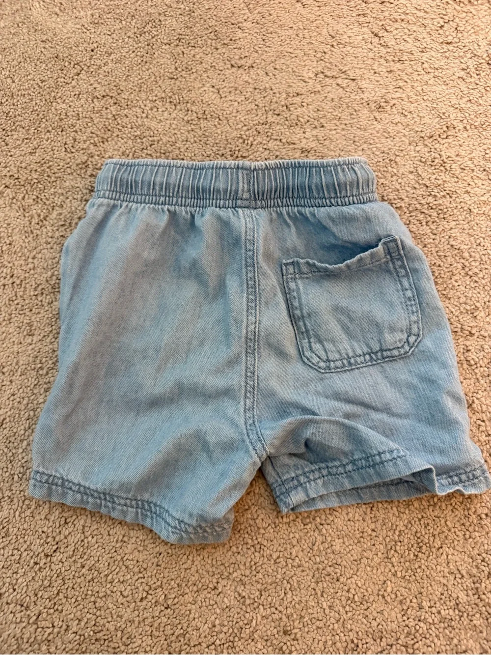 Old Navy Light Blue Pull-On Denim Shorts with Drawstring
